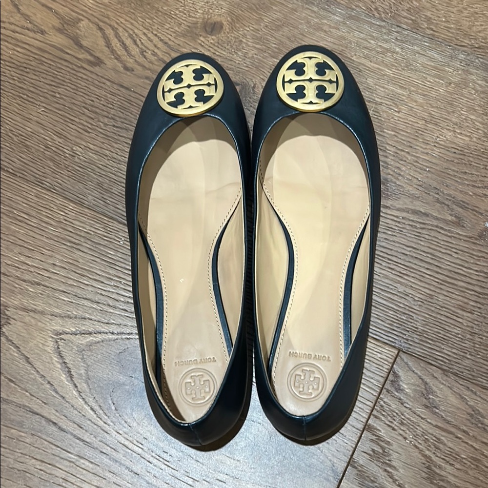 Tory Burch Black Ballet Flats
